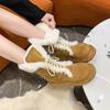 New Autumn Winter Women's Thick Soled Anti Slip and Wear-resistant Snow Boots with Integrated Fur and Plush Thick and Warm Boots