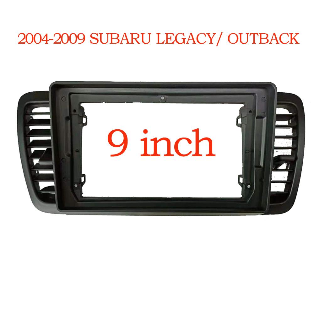 9 Inch 2 Din Car Stereo Radio Fascia Dash Player DVD Adapter Frame Panel For Left Steering Wheel Subaru Outback Legacy 2004-2009