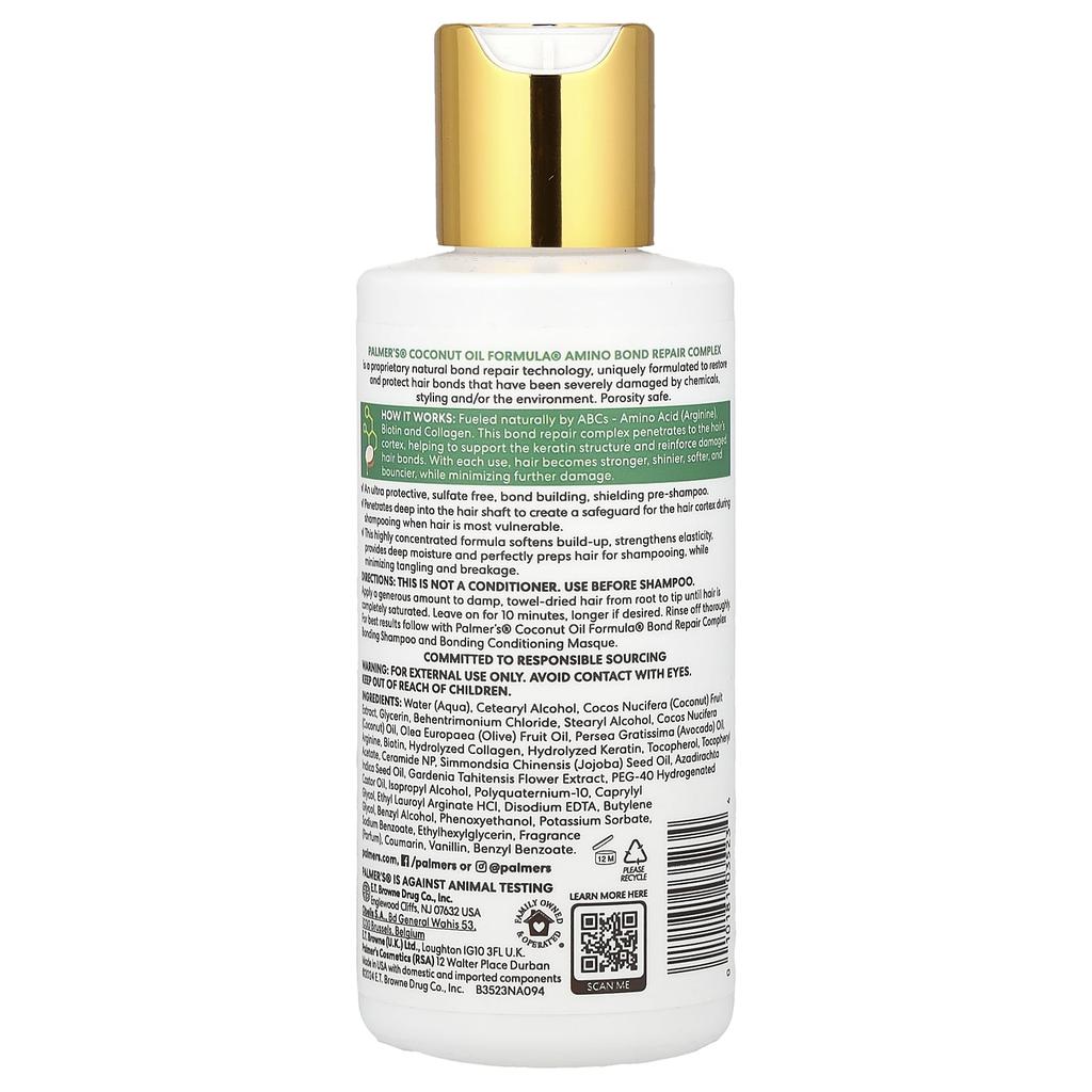 Palmer'S, Coconut Oil Formula® with Vitamin E, Bond Repair Complex, Bonding Shampoo, 150 Ml (5.1 Fl Oz)