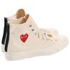 Comme Des Garçons PLAY X Converse Chuck 70 High Single Heart - Milk Unisex Sneakers Cream Red Black A08800C