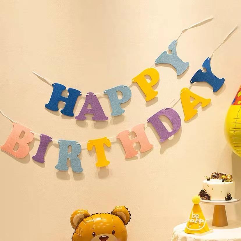 Koreanischer Stil 1. Geburtstag Vlies-Banner für Kinder