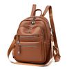 Chic PU Backpack for Women – Vintage-Style Design with Multiple Pockets and Adjustable Straps, Perfect for Daily Use and Travel