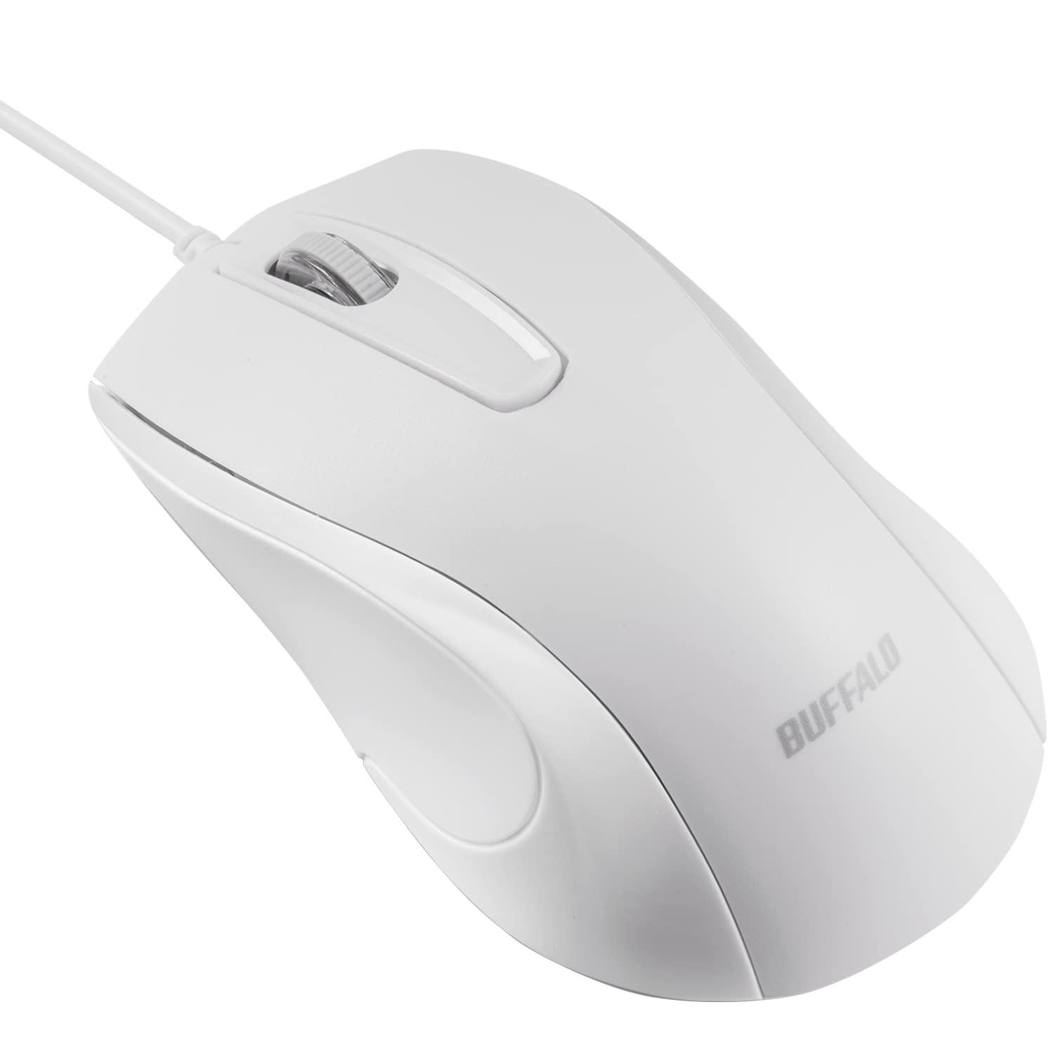 

Buffalo 3 Button Wired BlueLED Heavy Duty Antibacterial Mouse White BSMBU115WH білий