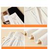 Narrow Version Suit Pants Autumn and Winter New High Waist Drape Plus Velvet European Cotton Velvet Casual Drape Wide Leg Pants for Women