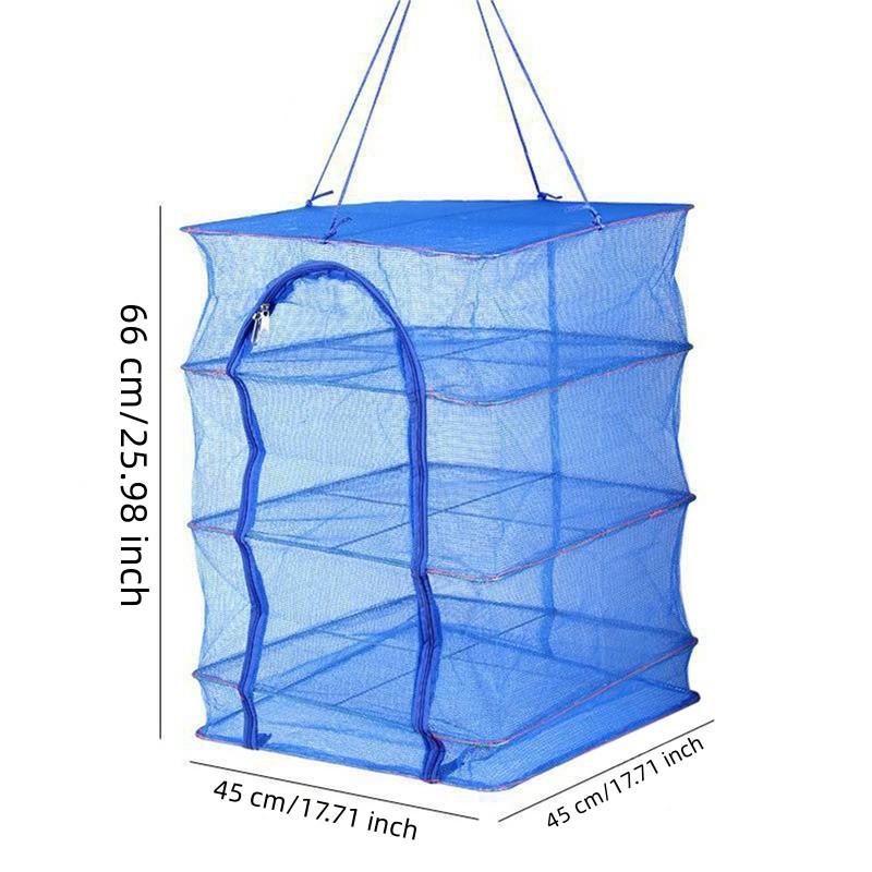 1pc Folding Fish Network Net Drying Rack, Folding Mesh, Hanging Vegetable Dishes, Dry Hanger, Fishing Accessories