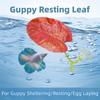 Plastic Betta Fish Leaf Pad Suction Cup Reptile Basking Area Practical Fish Hiding Habitat  Reptile