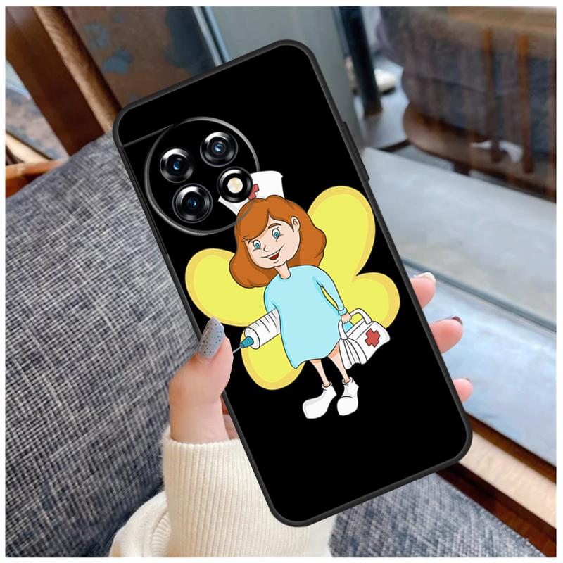 Doctor Nurse Medical Case For OnePlus 13R 13T 12R 10R 10T 15 13 12 11 10 9 Pro Nord 5 CE 2 3 4 Lite N20 N30 Coque