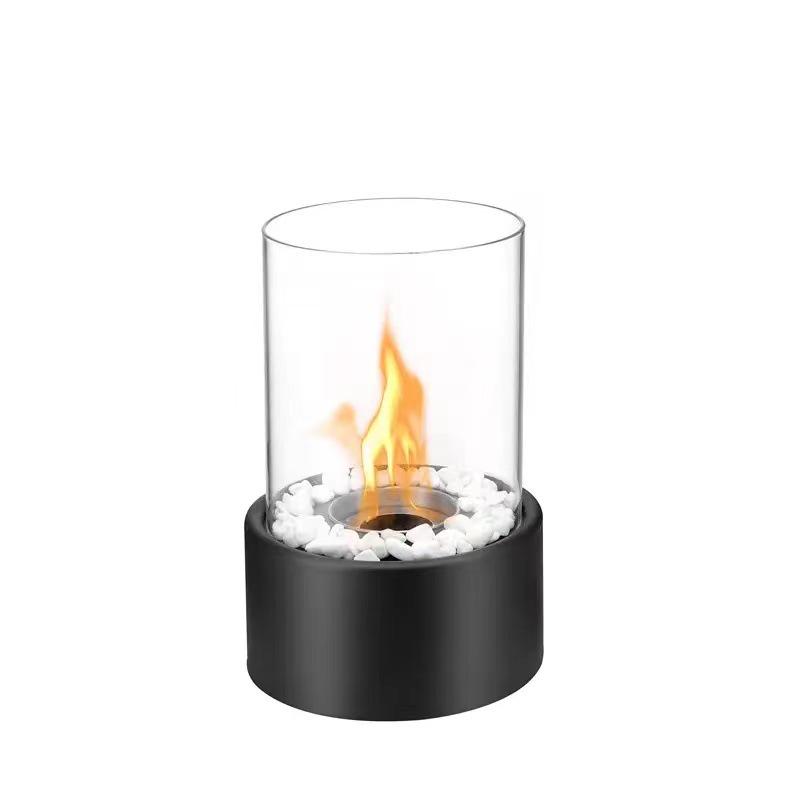 Compact Indoor/Outdoor Alcohol Fireplace - Desktop Real Flame Fire Pit