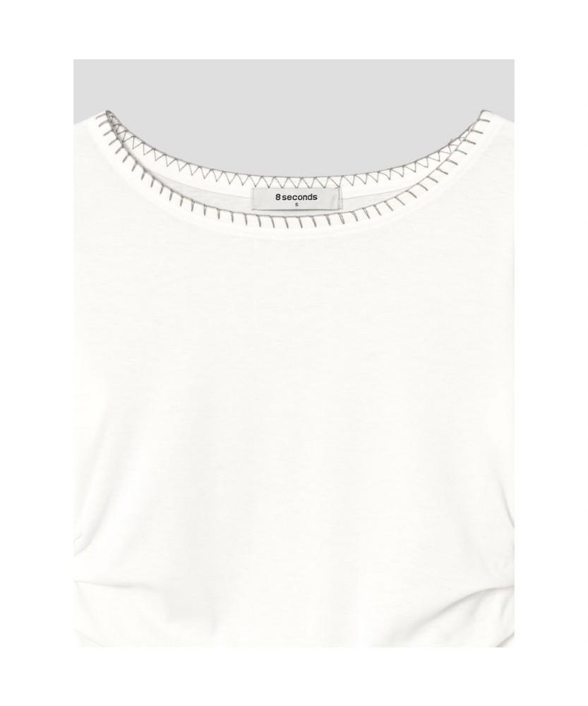 8SECONDS Hand Stitch Jersey Top Ivory