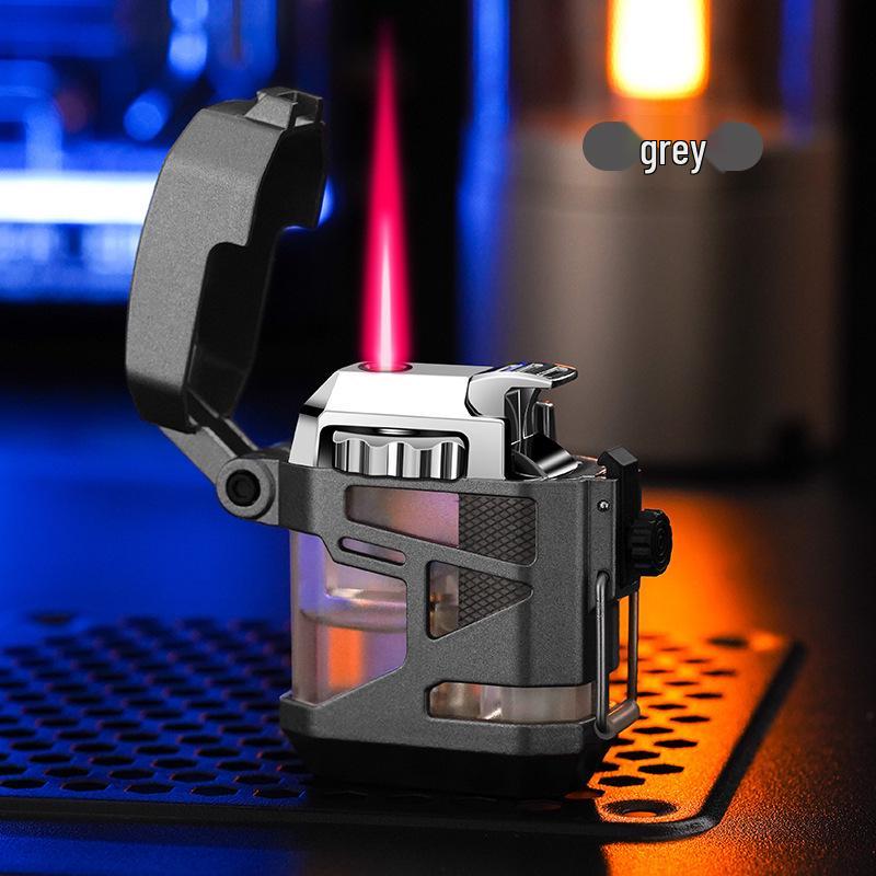 Oupao 921 Windproof Transparent Luminous Mecha Lighter
