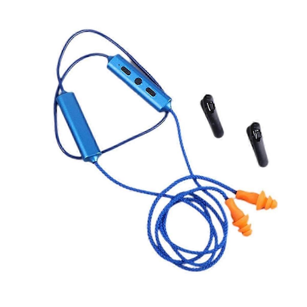 Ear Plugs Bluetooth Earphone for Work, Noise Suppression, Hearing Protection,Construction Sites, Noisy Places Blue 26s
