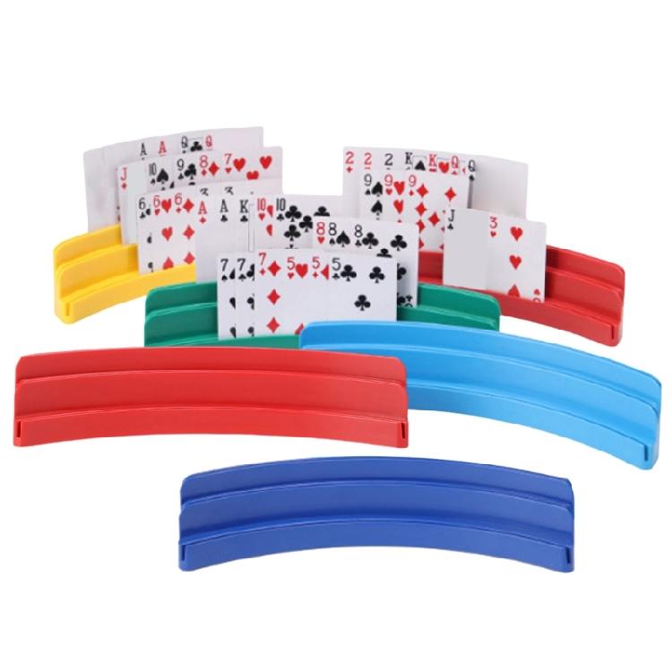 Playing Card Holder Stand, Poker Card Holder Organizers Curved Poker Card Rack Playing Card Organizers Holder Game Rack
