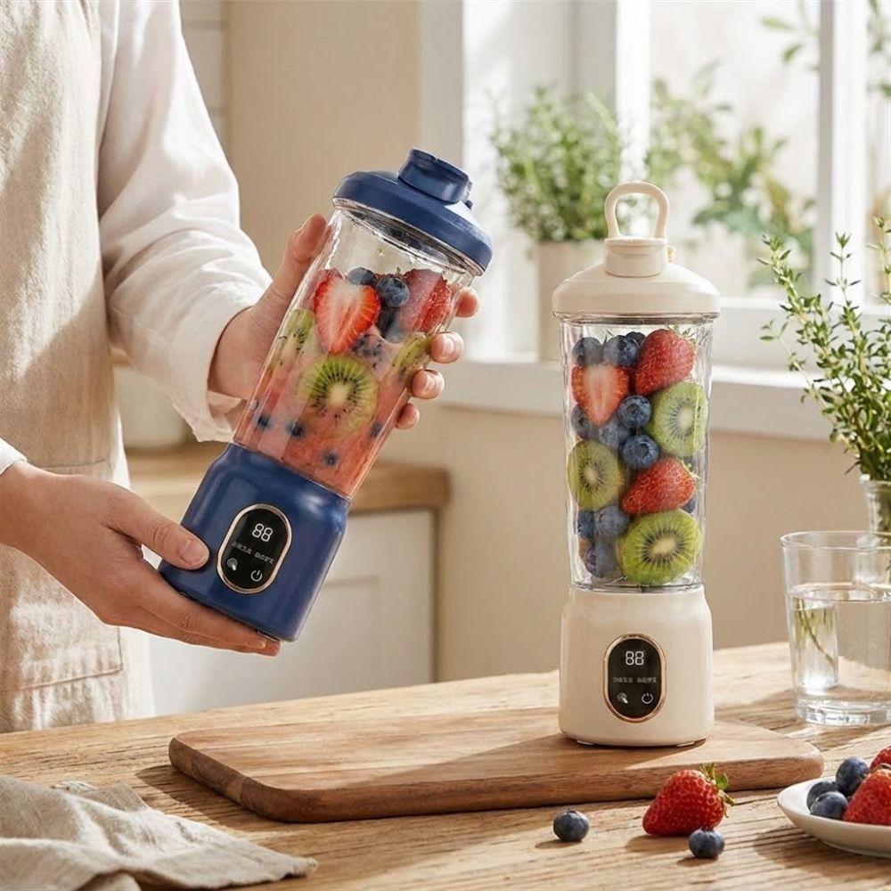 USB Rechargeable Fruit Blender Digital Display Juice Cup Blender Vegetable Drinks