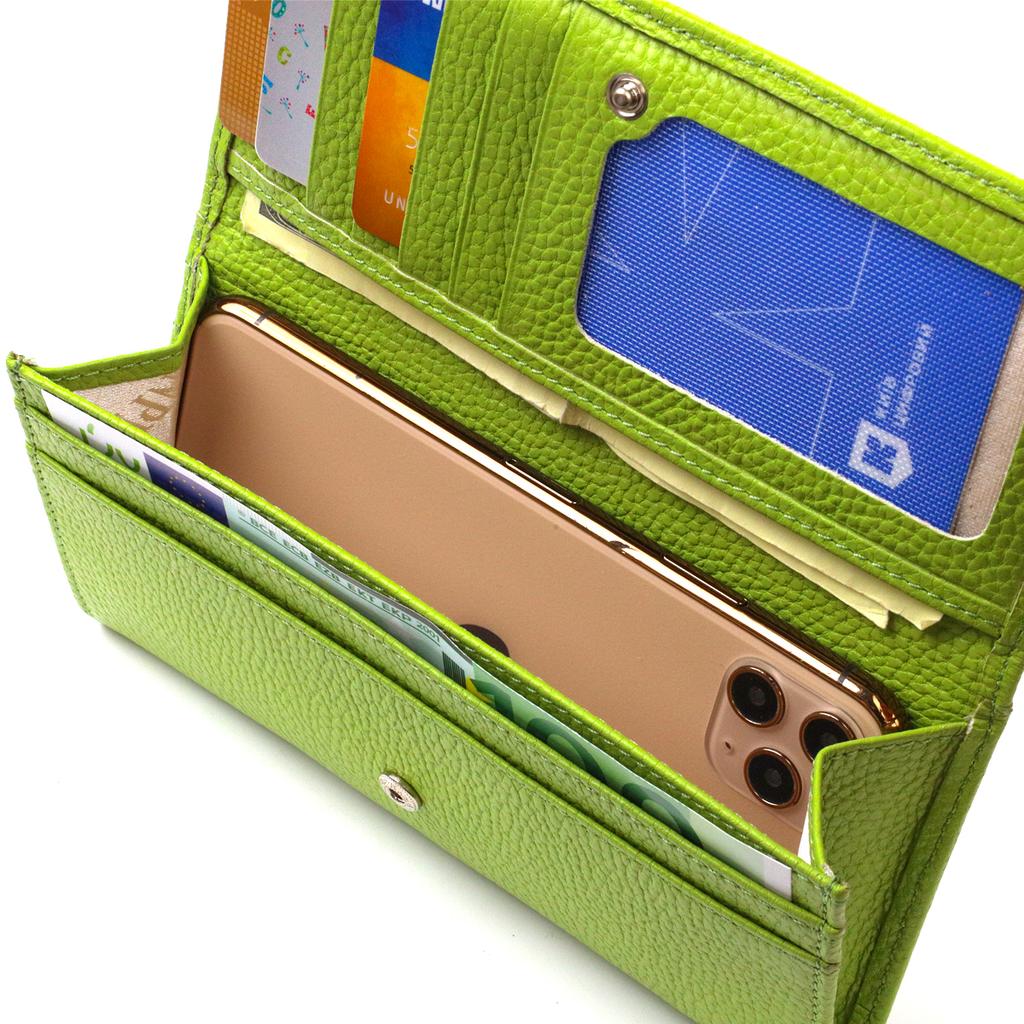 Youth Wallet Made of Genuine Leather Flotar CANPELLINI 21833 Light Green