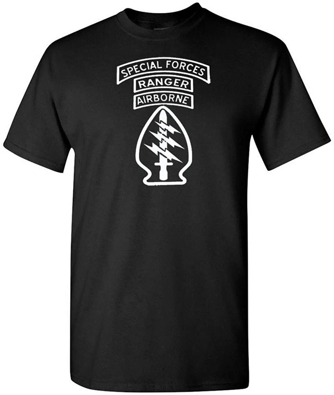 

US Army Airborne Ranger Special Forces T Shirt. High Quality Cotton, Large Sizes, Breathable Top, Loose Casual T- shirt S-3XL... 5XL різнокольоровий