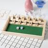 Wooden Shut Box Dice Board Game Classic Tabletop Version With 12 Numbers Pub Style Traditional Family Party Board Game Indoor