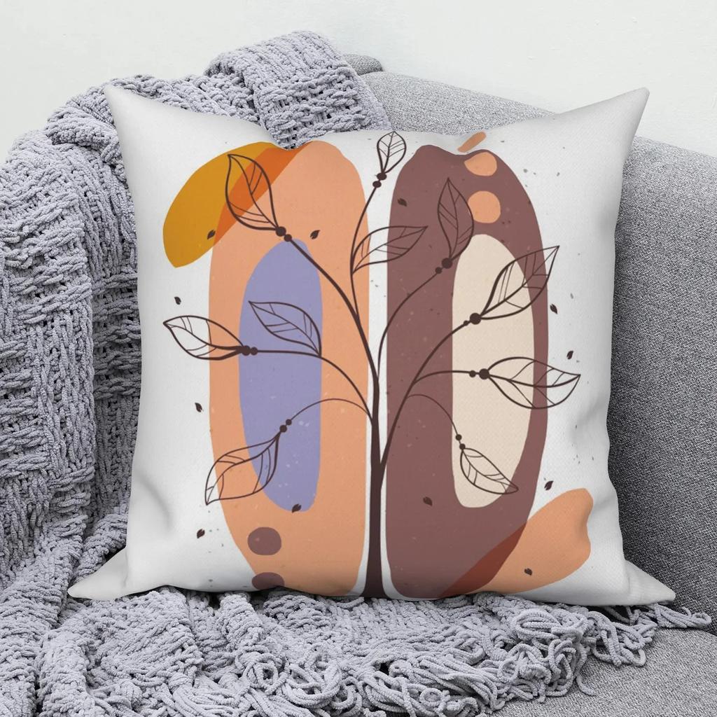 Car Living Room Sofa Cushion Cover Luxury Home Decoration Pillow Cover Abstract Creative Leaf Print Pattern Cushion Cover