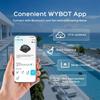 WYBOT B1 Pulitore Robotico Senza Fili per Piscina, Pulizia Completa della Piscina, Spazzola per Bordi e Angoli, Spazzola Quad-Rullo, Autonomia 120 min