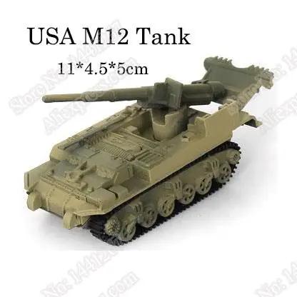 1/72 4D Plastic Assemble Tank Kits World War II Model Puzzle Assembling Military Sand Table Toys For Children
