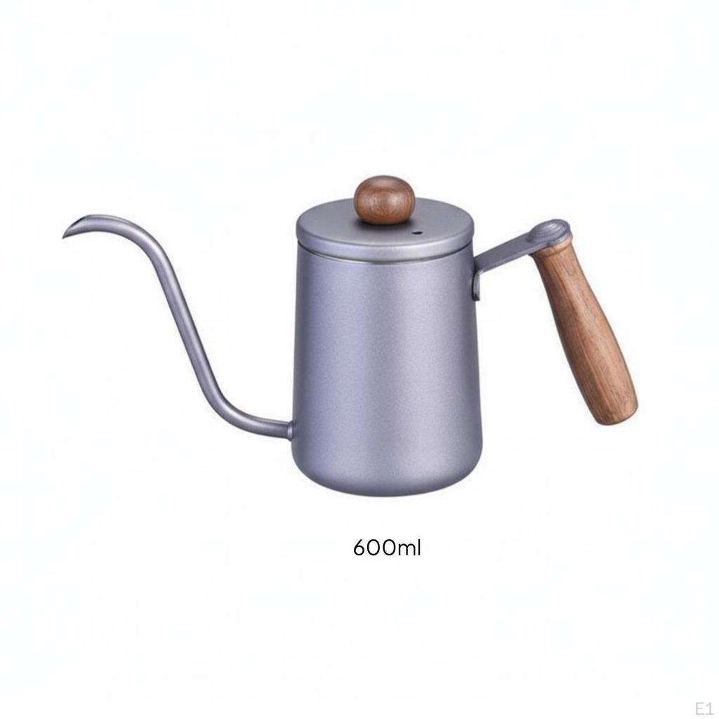 Coffee Kettle Japanese Design Wooden Handle Pot Precision Pouring Gooseneck for Home