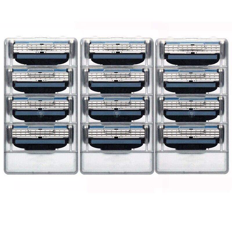 

12 шт./16 шт./24 шт., качественные лезвия для бритвы, совместимые с бритвой Gillettee Mach3, лезвие для бритья для мужчин, уход за лицом 12pcs