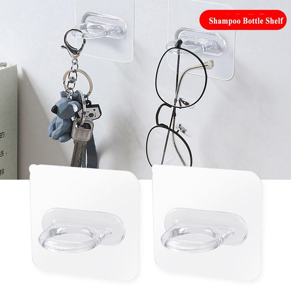 Accessories Wall Mounted Shower Gel Organizer Liquid Soap Holder Storage Hook Shampoo Bottle Shelf
