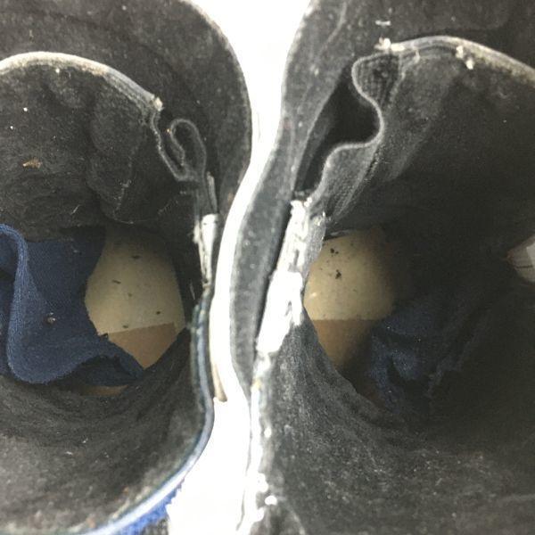 Daytona Vintage Leather Riding Motorcycle Boots Size 40 (Approx. 25.0cm) Gray×Navy Boots/Bike(USED)