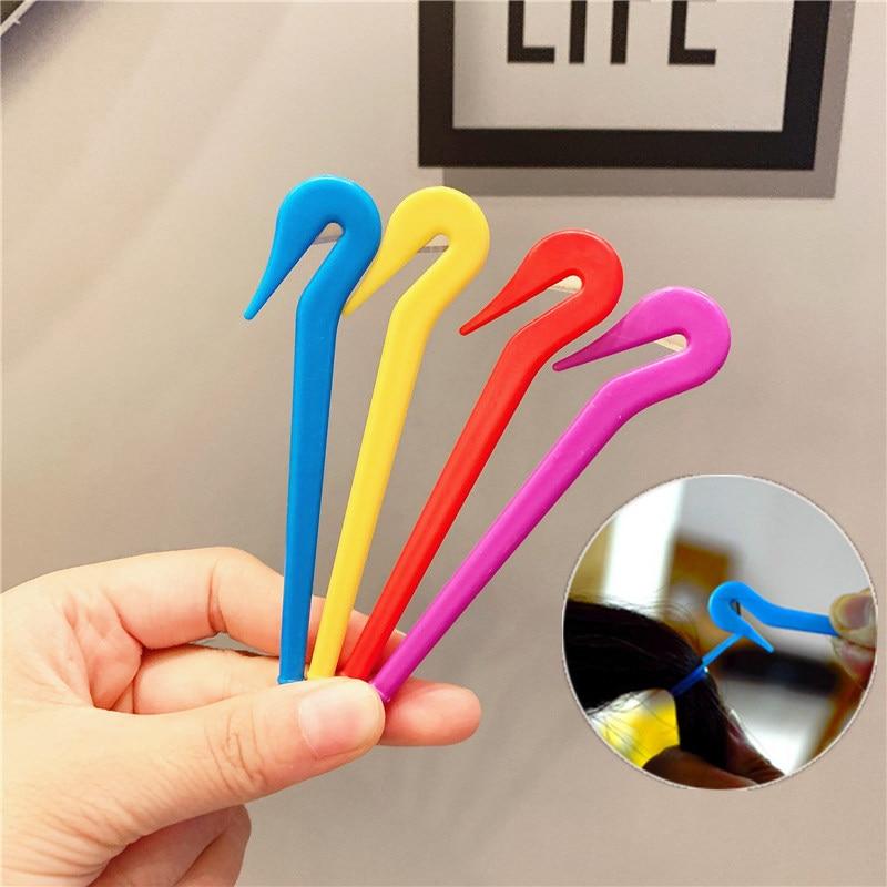 6pcs Color   Hair Bands Rubber Cutter Not Hurt Hair Rubber Band Remover Tool Salon Headwear Cut Knife Styling Accessories
