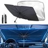 Car Sunshade Umbrella-style Front Glass Sunshade Sunscreen Heat Insulation Cloth Car Windshield Sunshade Umbrella Shade Amagi