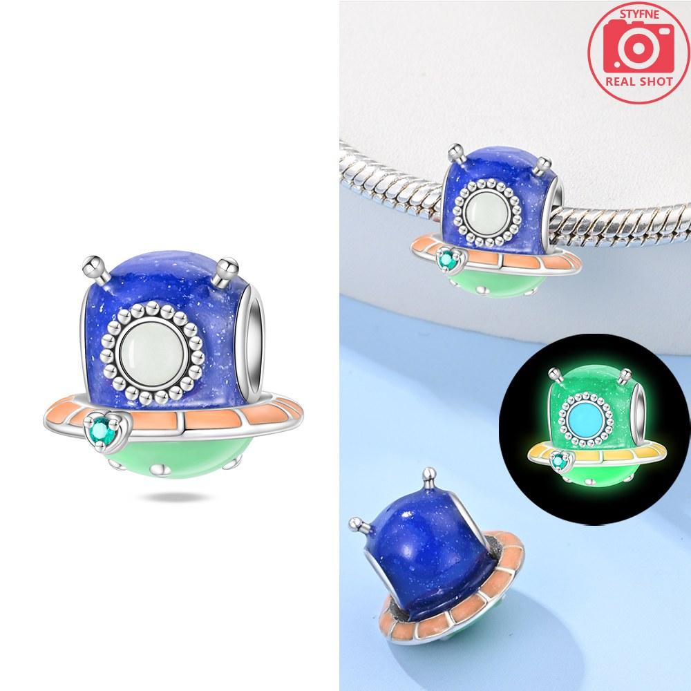 Charms Plata Hasen-Astronauten-Anhänger in Kupferfarben für Charms-Armbänder zur Schmuckherstellung