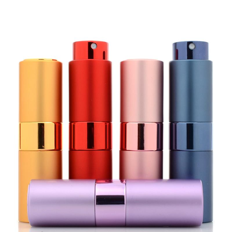 1 Pcs 15Ml Transparent Metal Perfume Reusable Empty Mini Spray Bottle Makeup