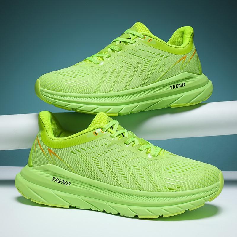 

Men s Sneakers shoes Casual Summer Mesh Breathable Sports Running Tennis Elastic Ladies Comfortable Student outdoor Shoes 36 зелёный