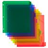 8 Tab Multicolor Plastic Index Dividers with Blank Inserts Organizing Binders School Office Home 9.75 x 11.5 Inches