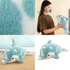 Cute Dolphin Plush Toy For Girls Large Size Stuffed Animal Pillow Wholesale Birthday Gift