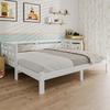 Daybed, Pull-Out Bed, 90 x 200cm, Solid Pine, with Second Sleeping Space And Roll-Up Slatted Frame, Heart-Shaped Bed,