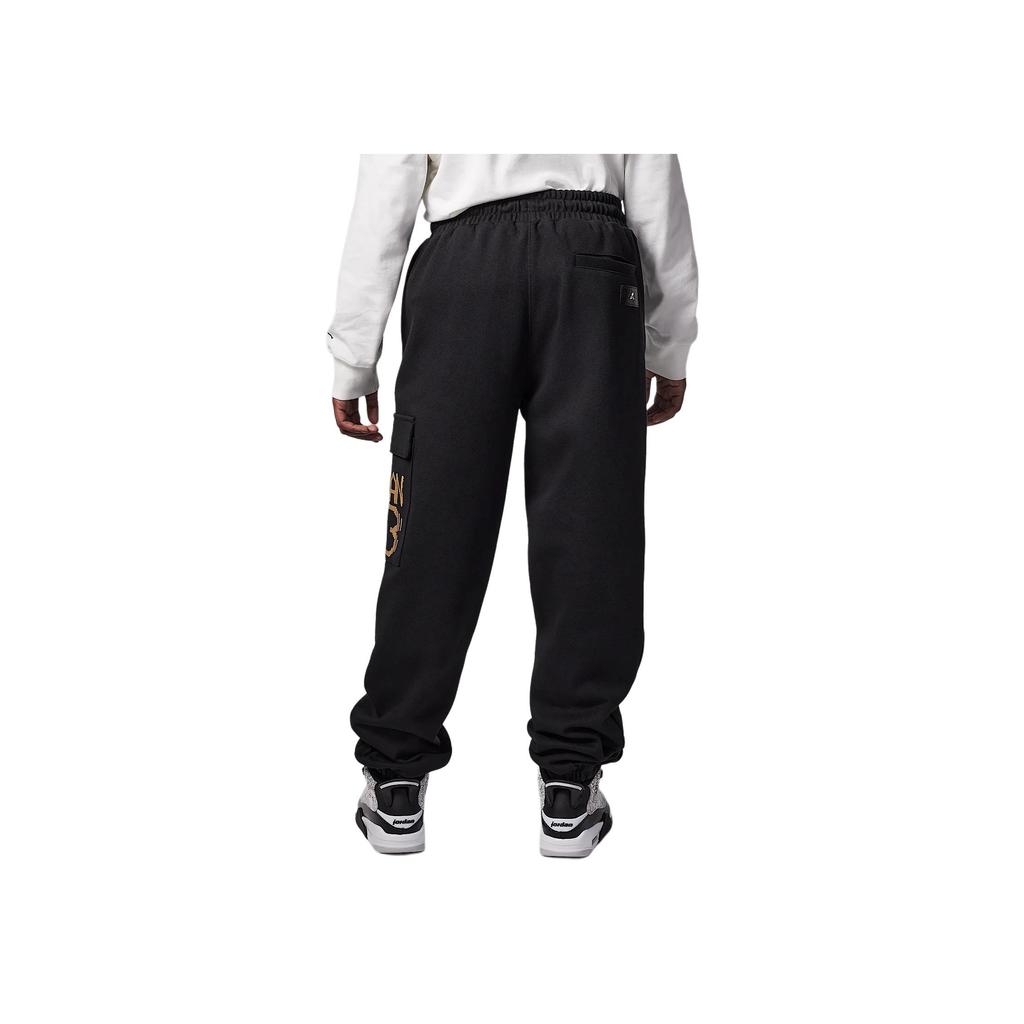 Jordan Pants New Year Transformation Series Comfortable Versatile Kids Pants Black IF3744-010
