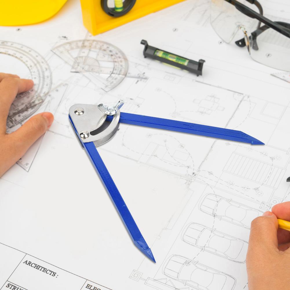 Industrial Marking Gauge High Hardness Alloy Steel Spring Compass Hand Tool(250mm)