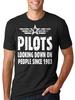 Pilot T-T-shirt Flight School Pilot Cool Tee T-shirt Funny Pilot T T-shirts