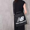 New Balance Fabric Tote Bag Shopping Bag Portable Crossbody Bag Shoulder Bag Unisex Black New Balance JABL8704
