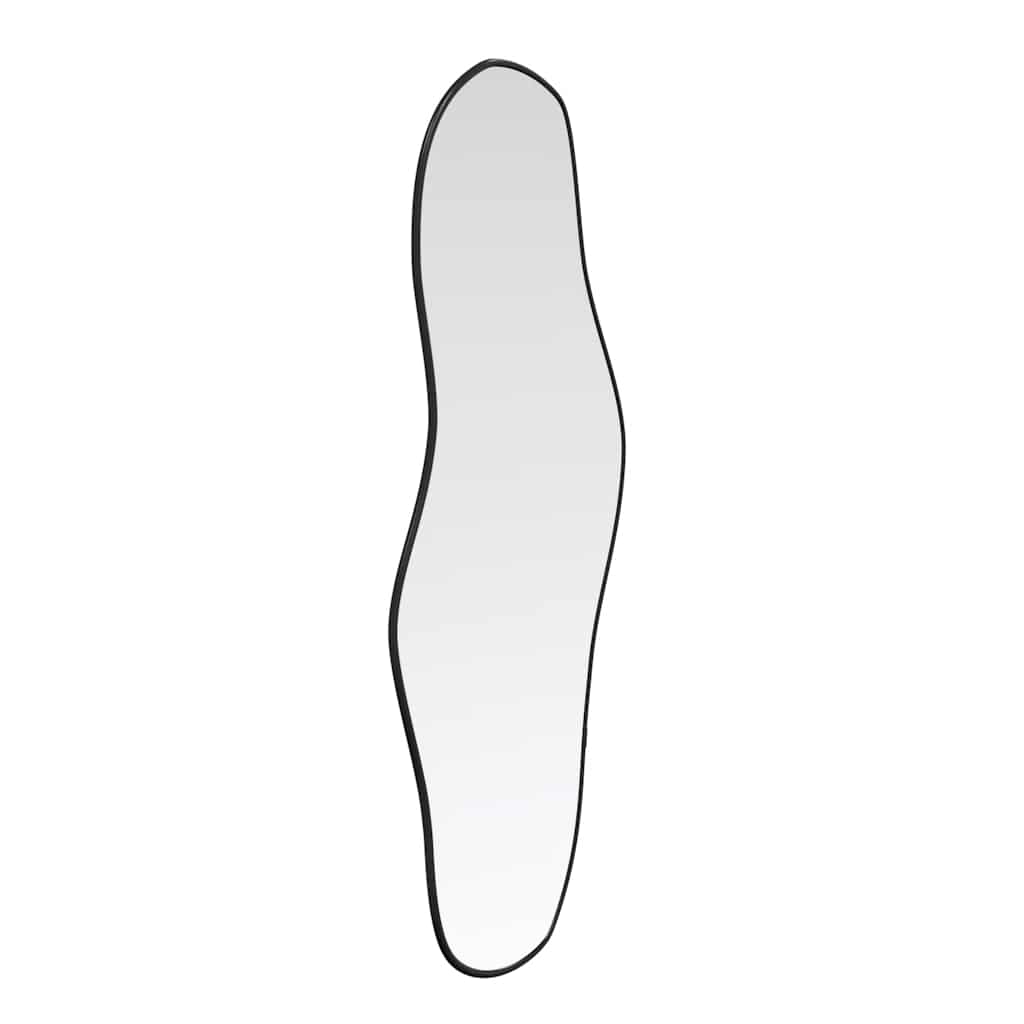Wall Mirror Black 60x25 Cm