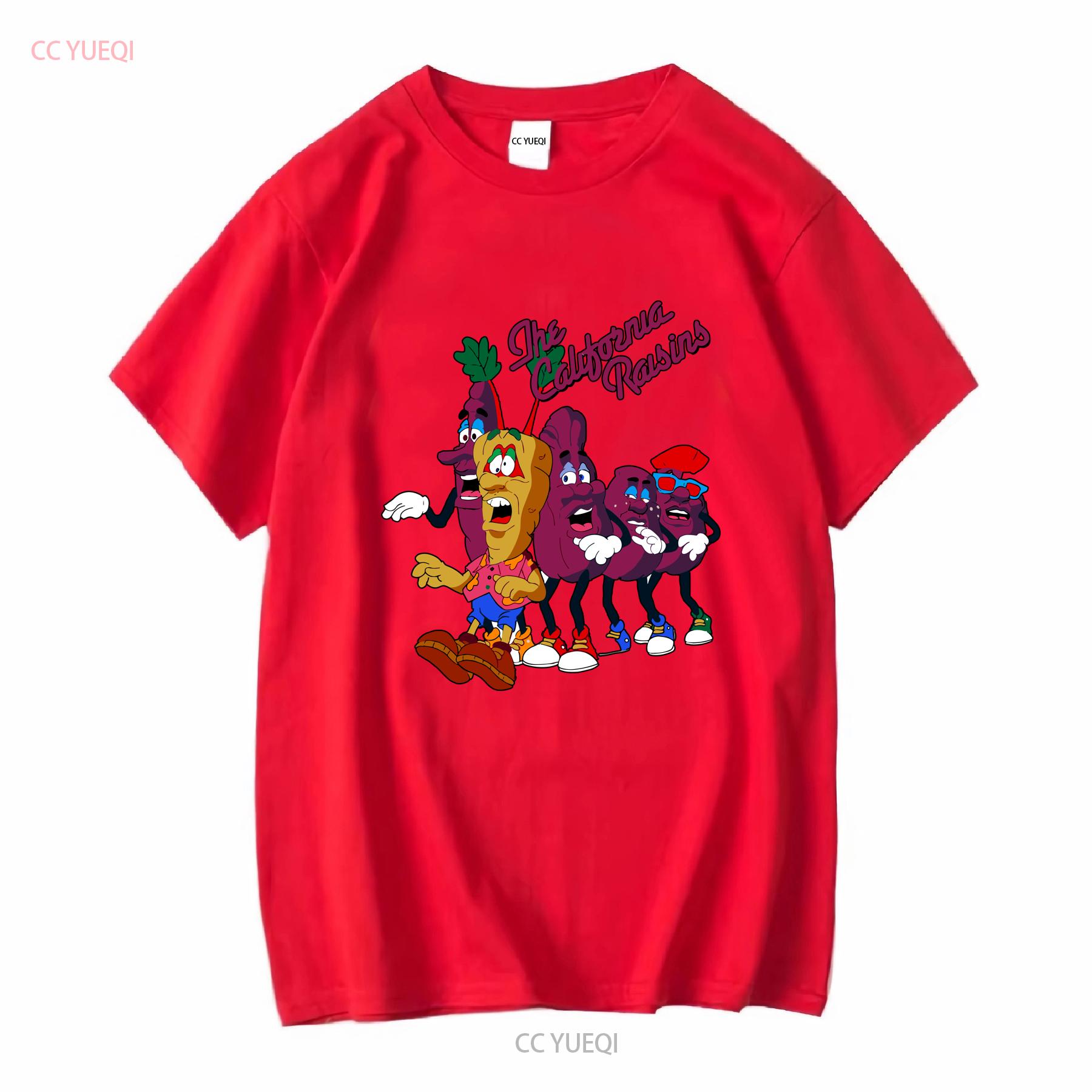 Футболка California Raisins Хлопок Для мужчин Женщин Все Размеры S 2345XL винтаж Стирка одежда от графического дизайнера Растянутая Мягкая S
