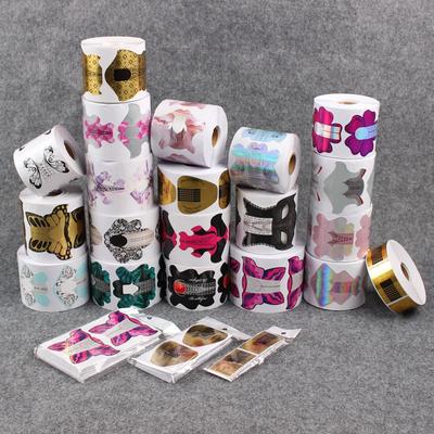 100 Pezzi/Lotto Punte per Forme Unghie Francesi Adesivo per Unghie Estensione Acrilico Gel UV Curva Unghie Finte Strumenti per Nail Art Fai da Te Forme Guida Set Manicure