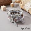 Bohemian Multi-Layer Wooden Beaded Elastic Bracelet