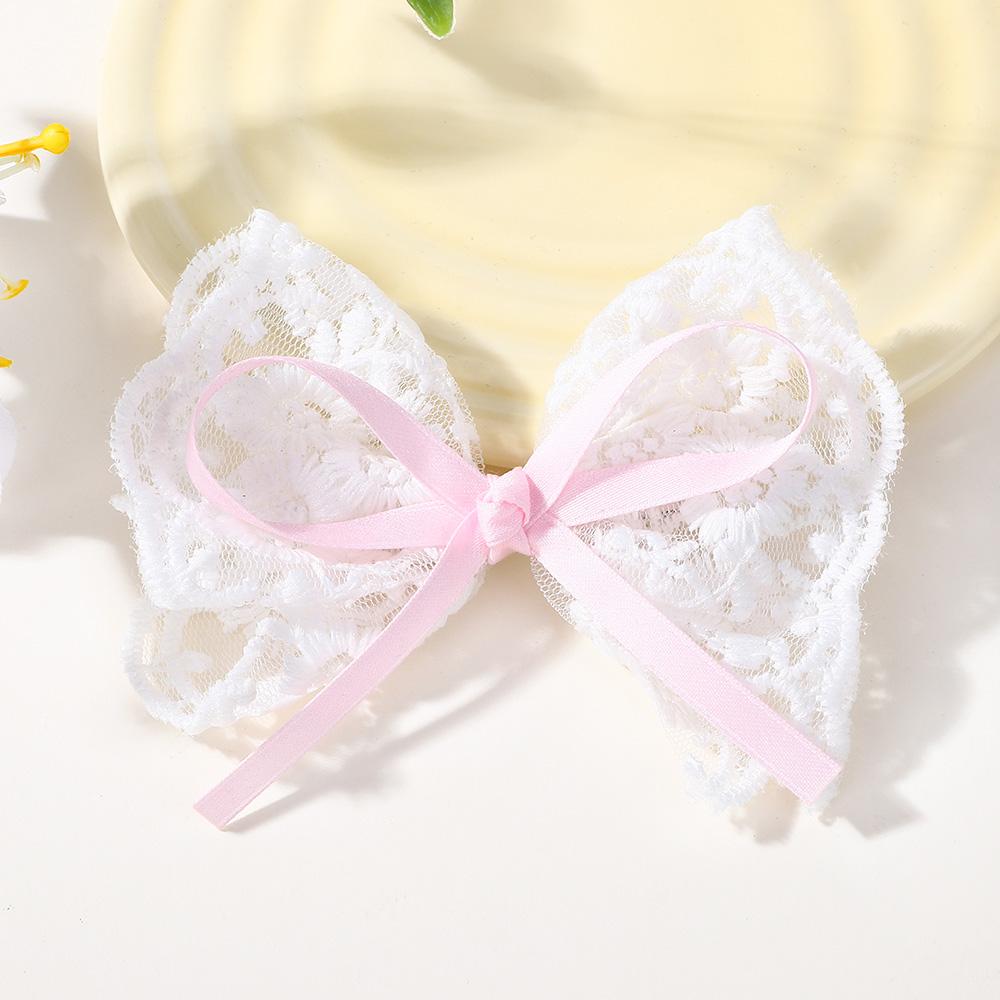 Clipsuri de păr noi cu fundă din dantelă pentru fetiță, dulci, elegante, agrafe de păr cu fundă, barrete, podoabă de cap făcută manual, accesorii de păr pentru copii, cadouri