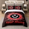 Maßgeschneidertes Bettwäsche-Set Sheffield United FC Muster, Druck Name Text 1 Bettbezug plus 2 Kissenbezüge Heimtextilien