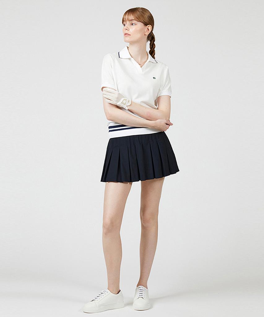 AVEN Black Elastic Pleated Skirt