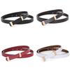 Genuine Leather Womens Belt For Jeans Dress And Pants With Square Buckle For Outdoor Casual Wear