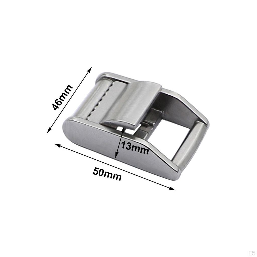 2 Lockable Sliding Buckles, Metal Buckle Closures Made of 316 Stainless Steel, Strap Closure