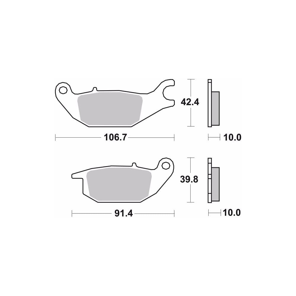 Brembo Serie Oro Brake Pads CC 07HO4905