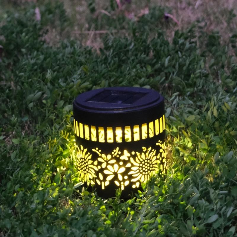 Outdoor Flower Solar Lamp Garden Decoration Waterproof Outdoor Solar Landscape Lights for Patio Yard Pathway M4YD